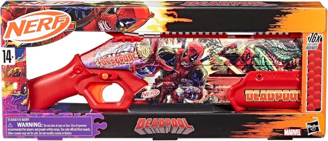 Thumbnail 5 de Nerf Marvel Deadpool Blaster 16-round pump-action blaster