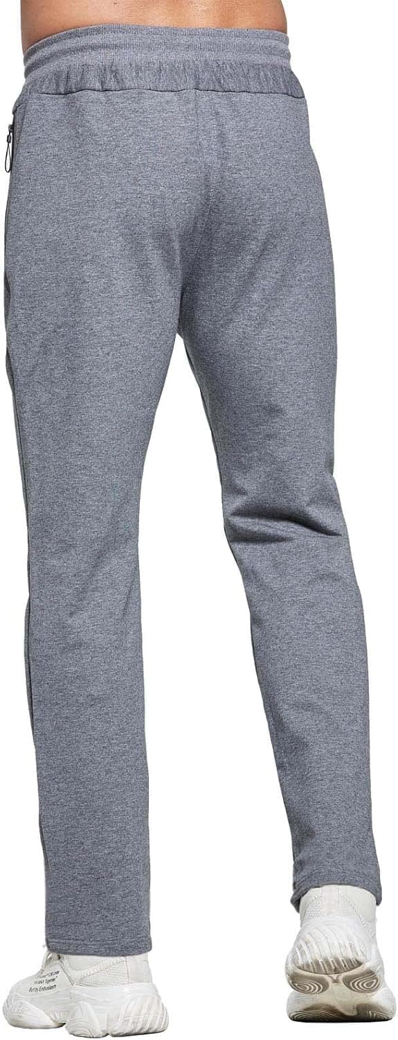 Detalle 2 de JustSun Slim Fit Tracksuit Bottoms Joggers for Men with Zip Pockets