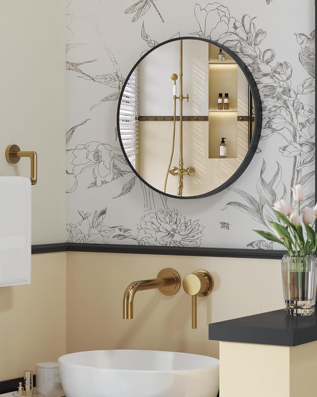 Thumbnail 6 de SONGMICS LWM103BD03 Rundspiegel 76 cm