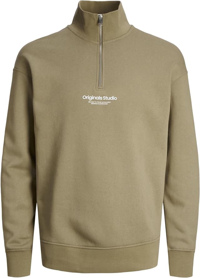 Thumbnail 6 de Jack & Jones Half Zip Text Half Zip da uomo con stampa in gomma