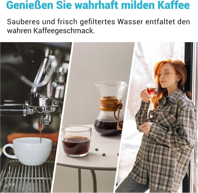 Detalle de AQUACREST Filter-Ersatz für Melitta, Nivona, Krups F088, Bosch & Jura (6 Stück) mit TÜV SÜD Zertifizierung