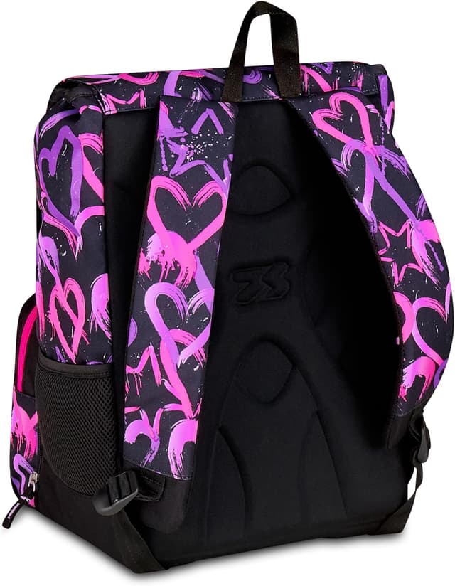 Detalle de Seven Zaino doppio scomparto estensibile Rosa con maxi capienza e schienale preformato