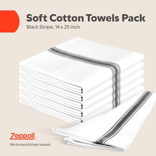 Thumbnail 1 de Zeppoli Paños de Cocina 36 x 64 cm 15 unidades