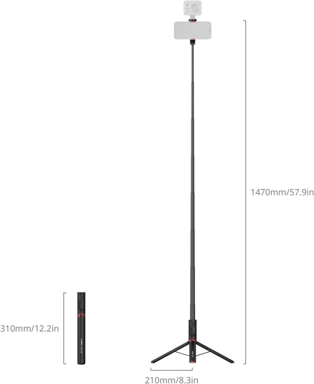 Detalle de SMALLRIG ST30 Lite 57,9'' perche selfie