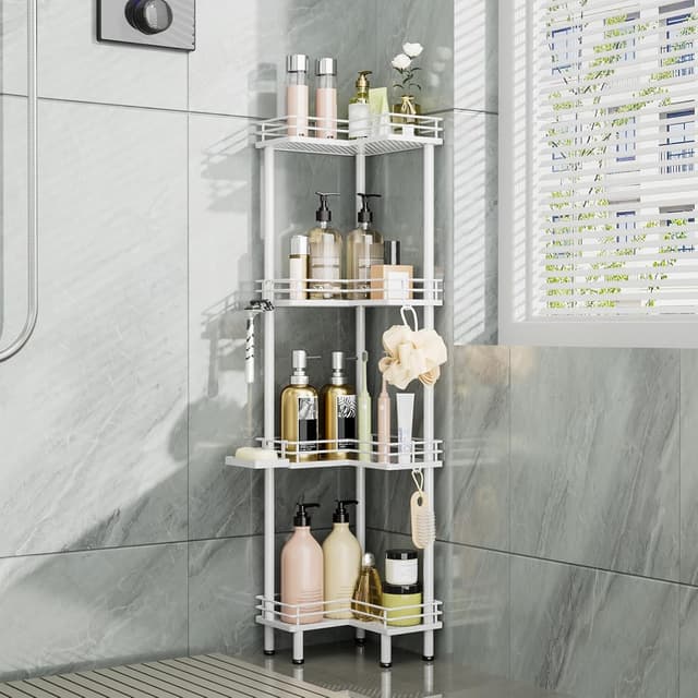 Imagen de Consumest Corner Shower Caddy 4-Tier shower organizer en OfertitasTOP