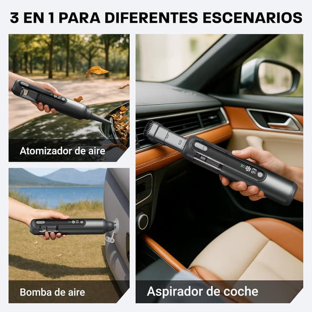 Thumbnail 2 de Linterngo Aspiradora de Mano 4 en 1 🚗✨ 16,500 Pa, Motor sin escobillas