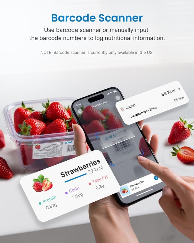 Detalle 2 de RENPHO Küchenwaage Digital 5 kg Präzision ⚖