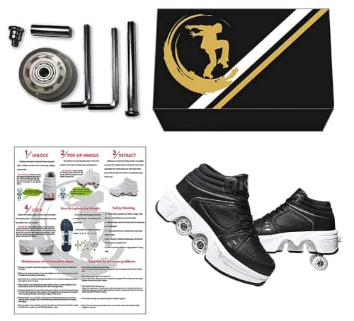 Thumbnail 5 de Scarpe con ruote regolabili con LED per bambini e adulti 🛼