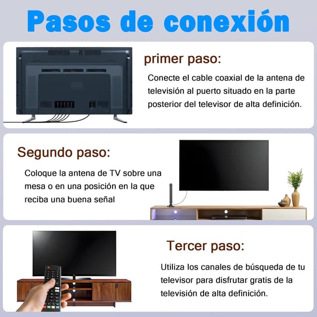 Thumbnail 4 de Antena TDT Interior con Amplificador 3 m