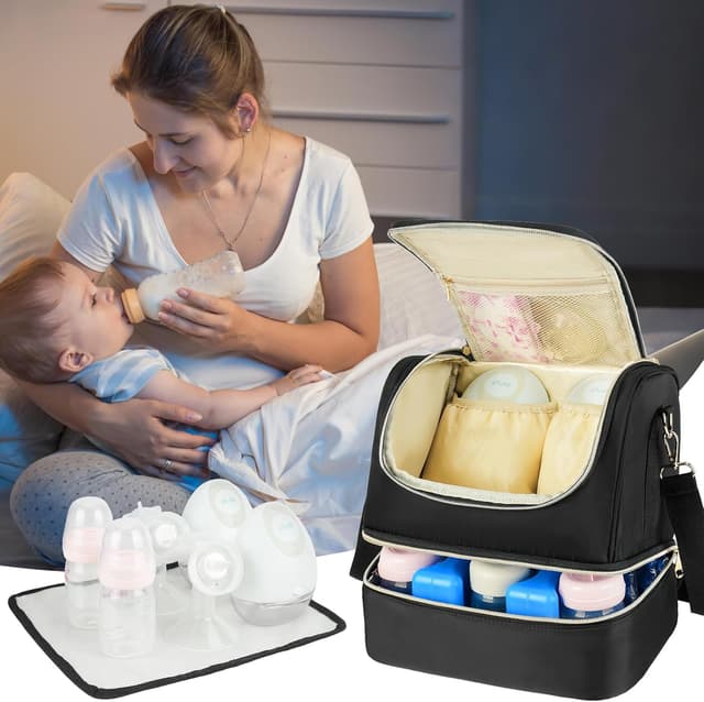 Thumbnail 5 de Jaffzora Breast Pump Cooler Bag, fits 6 bottles