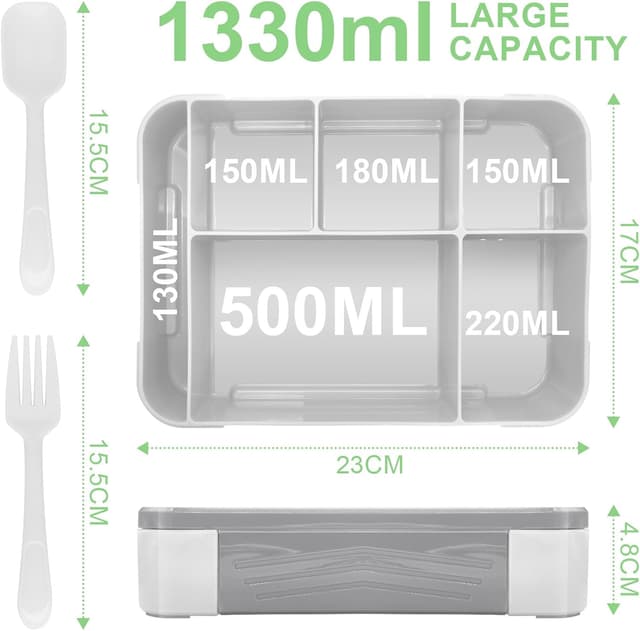 Detalle de IJIAMY Brotdose Kinder mit 5 Fächern