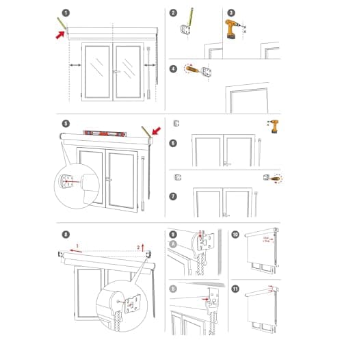 Thumbnail 3 de Estor Enrollable Día/Noche Blanco Roto 100×175 cm 🪟