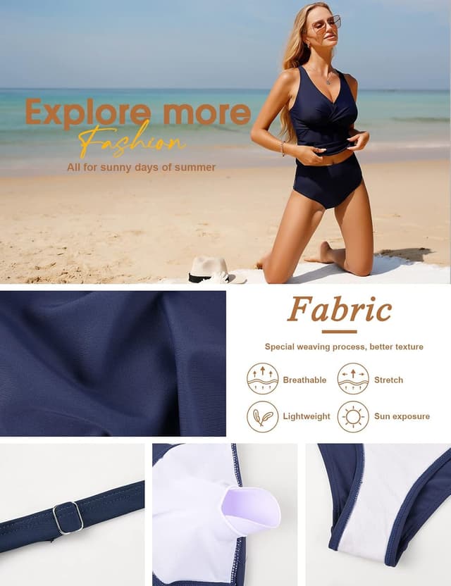 Detalle 1 de UMIPUBO tankini set for tummy control