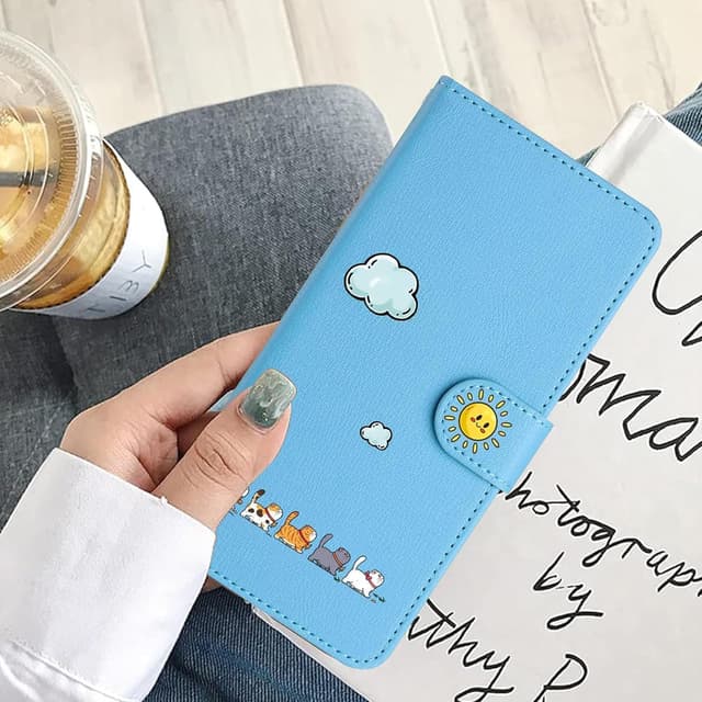 Thumbnail 3 de Generische Geldbörse Hülle Blau für iPhone 13 Pro Max