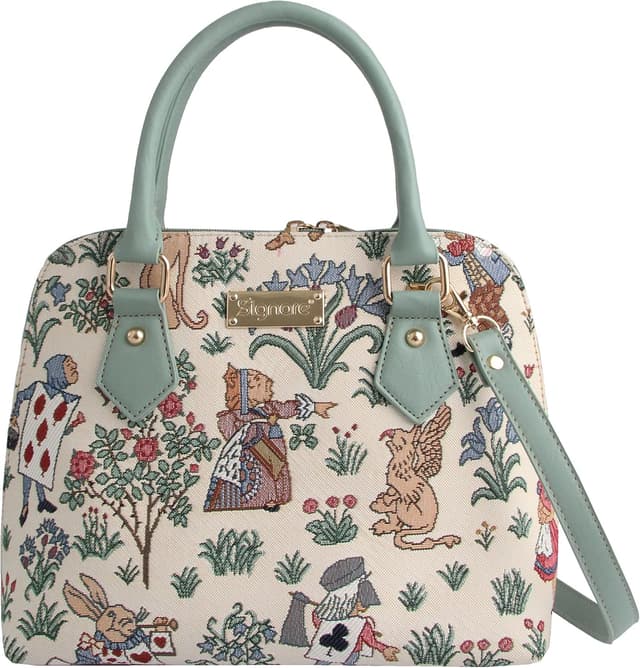 Thumbnail 6 de Tapestry handbag for women, Golden Lily design