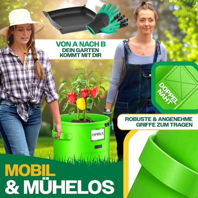 Thumbnail 6 de KESSER® Set de 6 Sacos para Sembrar Patatas 🌱