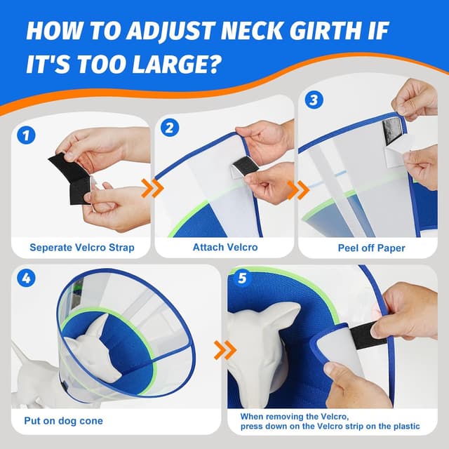 Detalle 2 de Supet Dog Cone Collar for surgery