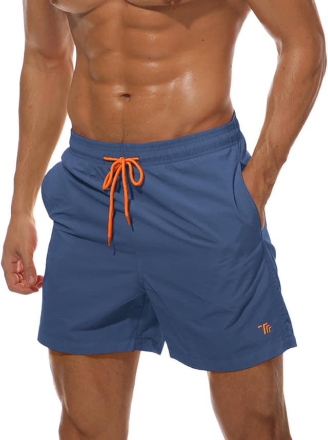 Detalle de donhobo Men’s lightweight quick-dry swim trunks with mesh lining and pockets