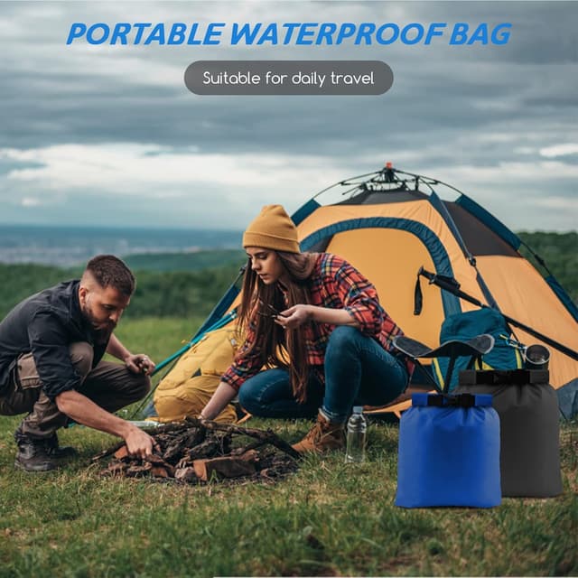 Detalle 2 de CNMTCCO Dry Bag Set 6-piece 1.5–8L for kayaking 🏕