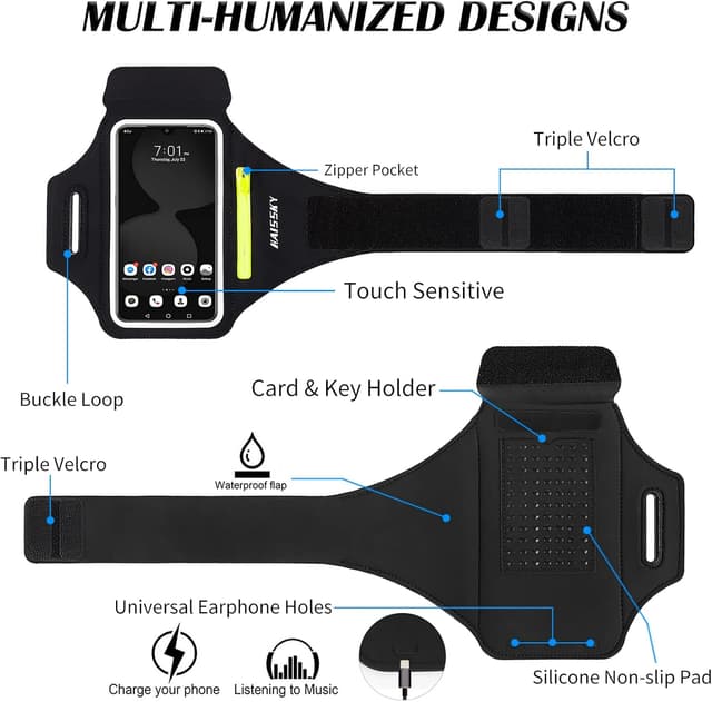 Thumbnail 5 de HAISSKY Running Armband for phones up to 6.9