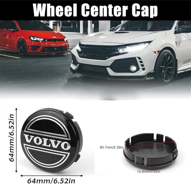 Detalle 2 de Skull 64mm Wheel Hub Caps Set