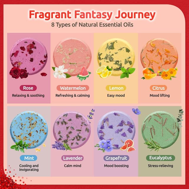 Detalle de Shower Steamers 8-Pack Aromatherapy