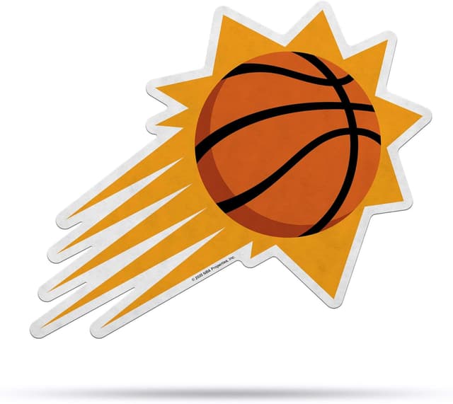 Detalle de Rico Industries NBA Basketball Primary Shape Cut Pennant (Phoenix Suns) — Soft Felt EZ to Hang Decor