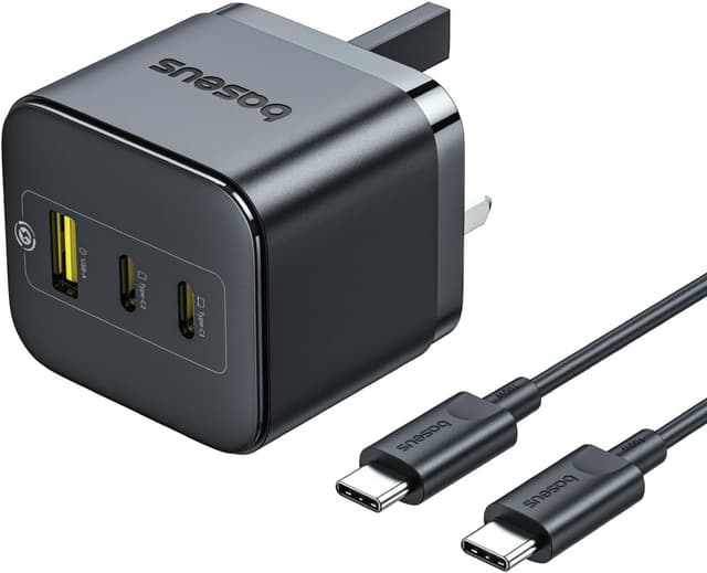 Detalle de Baseus 65W USB‑C 3‑Port GaN Charger