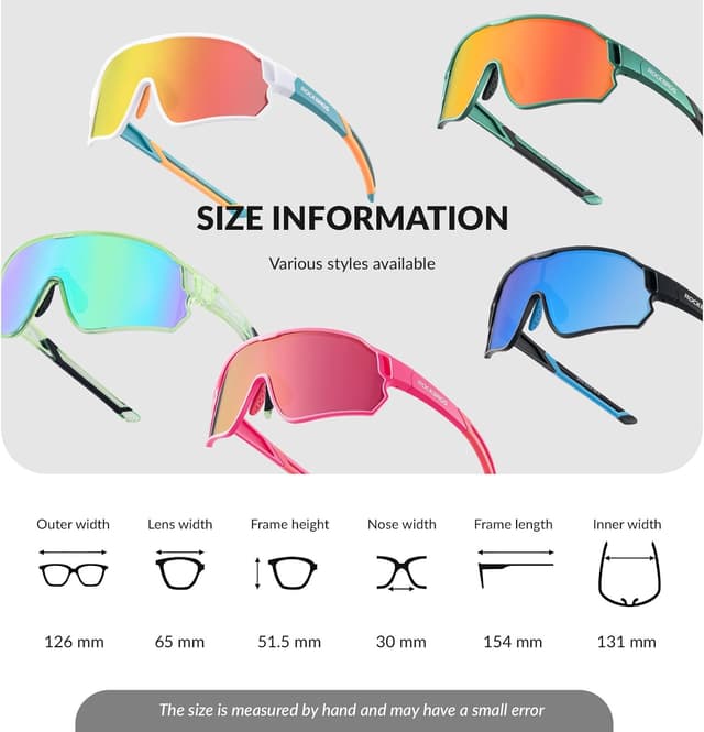 Detalle 1 de ROCKBROS Kinder Fahrradbrille 20 g UV400