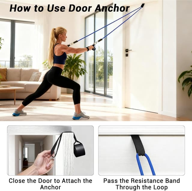 Detalle 1 de Elastici fitness 5 livelli 10–150 lb