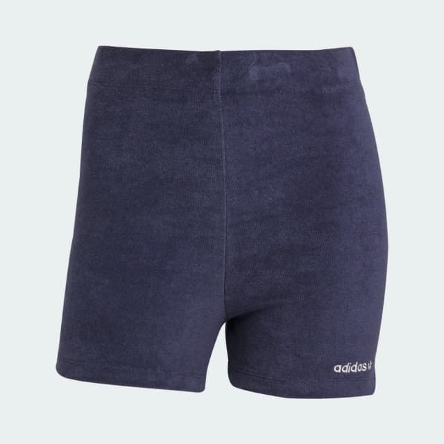 Detalle 2 de adidas Towel Shorts azul: bañador/shorts de estilo toalla para días de verano