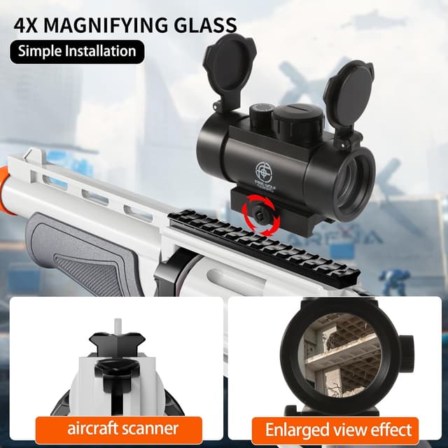 Detalle de Grizzly Toy Guns for Boys Shotgun Foam Blaster (Enhanced Revolver) — Soft Bullet Blaster for Kids 8+