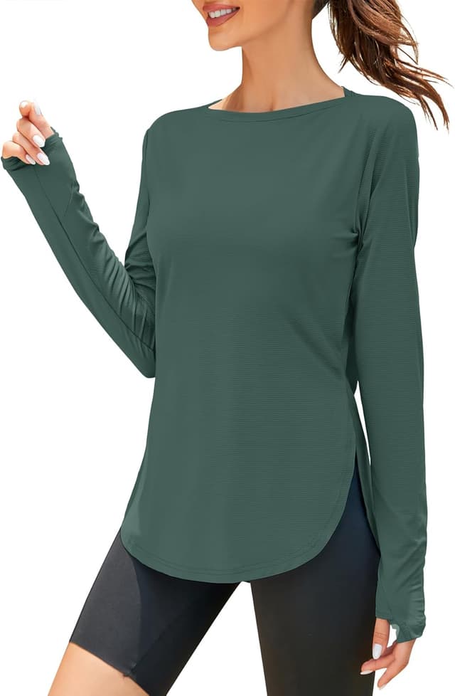 Detalle de ZHENWEI Women’s Long Sleeve Sun Shirt (UPF 50+) for Workout, Golf, Hiking & Outdoor Days