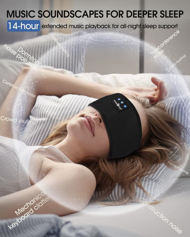 Thumbnail 5 de MUSICOZY Sleep Headphones 14H wireless headband