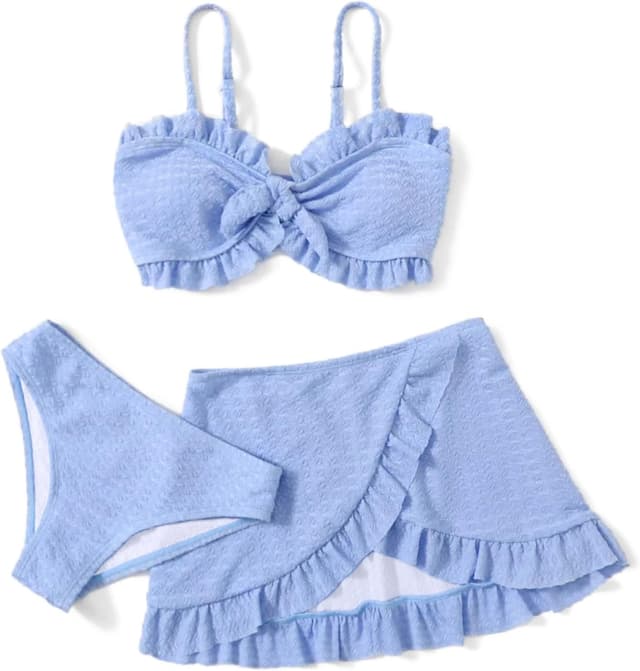 Detalle de Maillot de bain 3 pièces fille 5 à 14 ans
