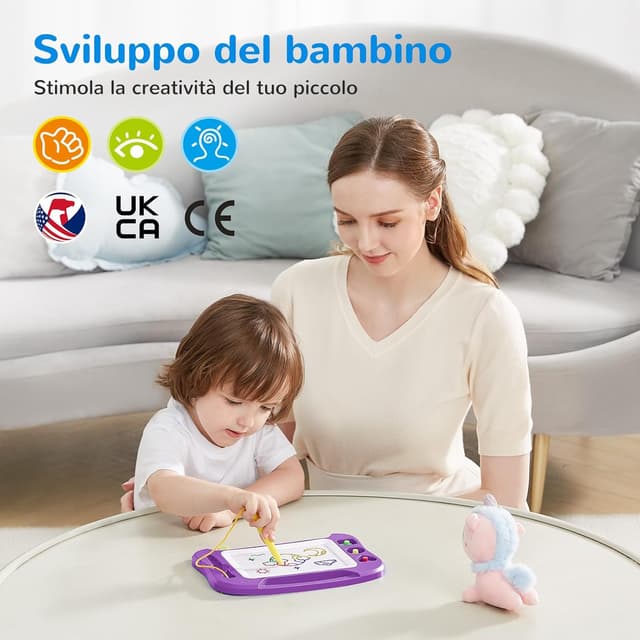 Detalle de SGILE lavagna magnetica per bambini 25 x 18 cm