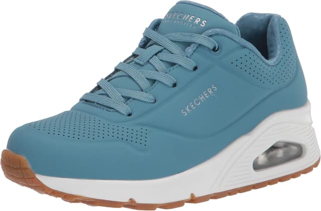 Detalle 1 de Skechers Uno Zapatillas mujer Gray Durabuck Mesh 39 EU