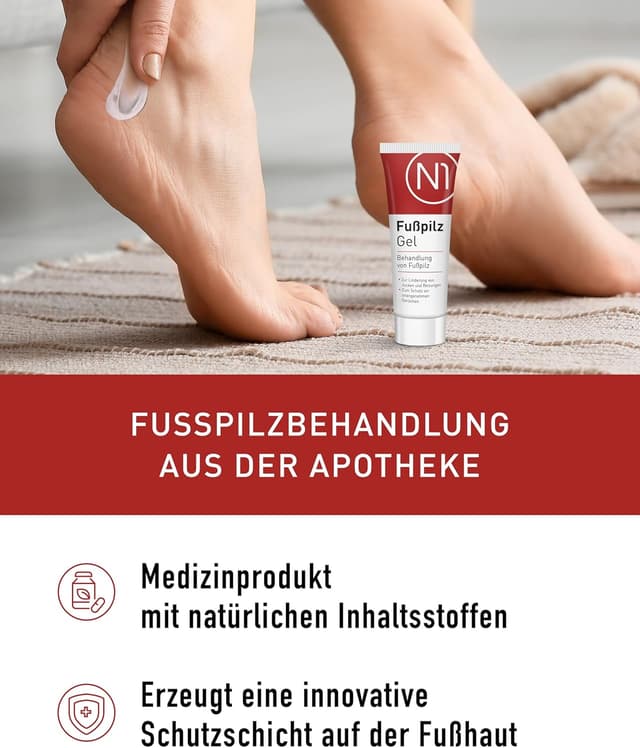 Detalle de N1 Fußpilz Gel 5x30 ml gegen Fußpilz