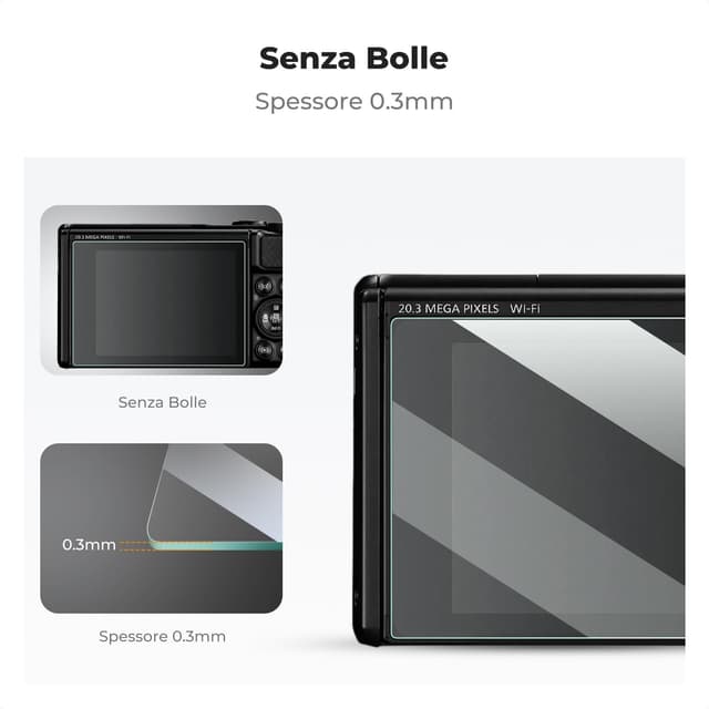 Thumbnail 5 de K&F CONCEPT Proteggi Schermo per Canon SX740 0,3 mm