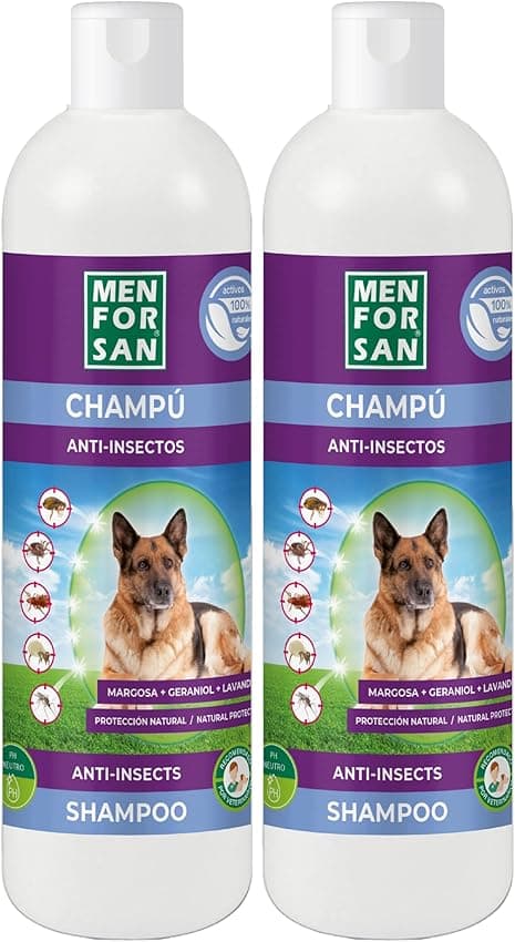 Imagen de Menforsan Champú Anti-Insectos para Perros 🐾 Pack de 2 en OfertitasTOP