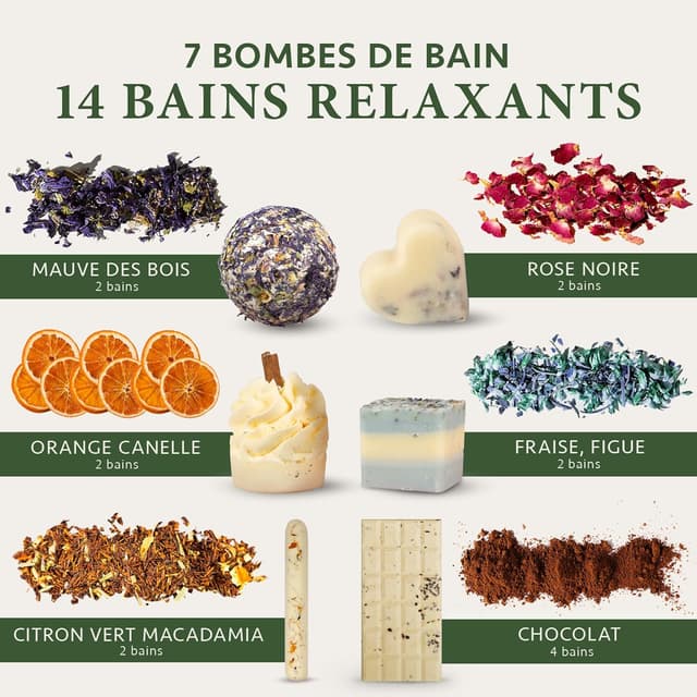 Thumbnail 2 de Satin Naturel Coffret bombes de bain 14