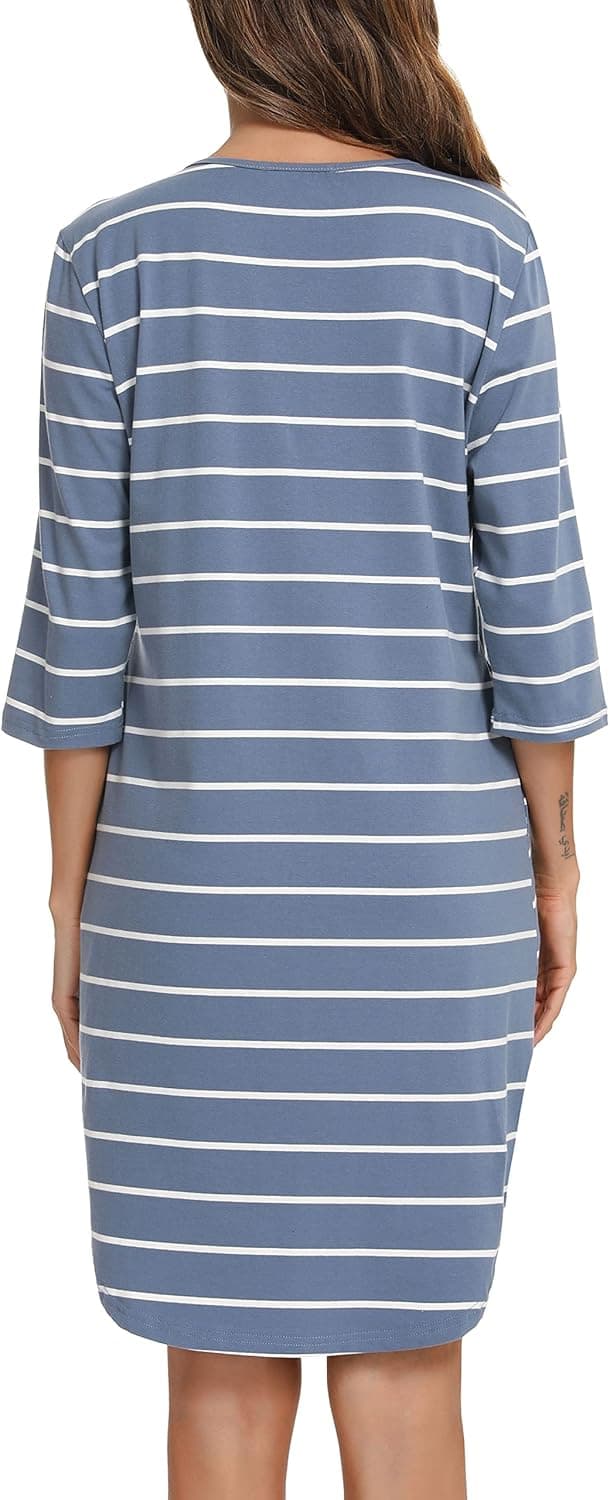 Thumbnail 4 de Vlazom Nachthemd mit V-Ausschnitt S-XXL