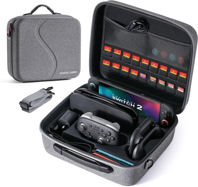 Detalle de STARTRC GAMES Switch 2 Hard Case 18 slots
