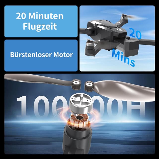 Detalle 2 de Tolatoyus TL16LCD FPV Drohne mit 4K Kamera