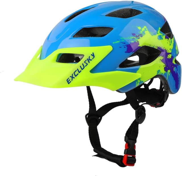 Thumbnail 6 de Exclusky Kids Bike Helmet (Adjustable, Lightweight, Detachable Visor) for Ages 5–8–14