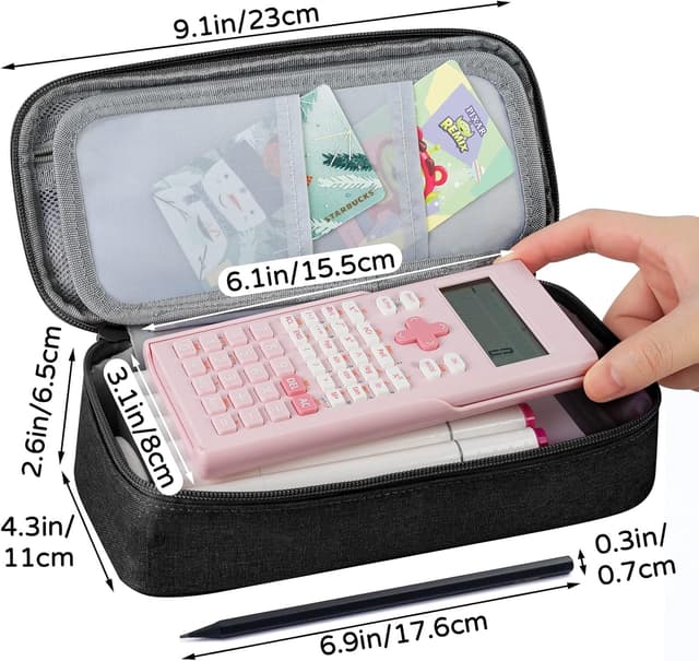 Detalle 1 de WEMATE Pencil Case 9 x 4.3 in canvas