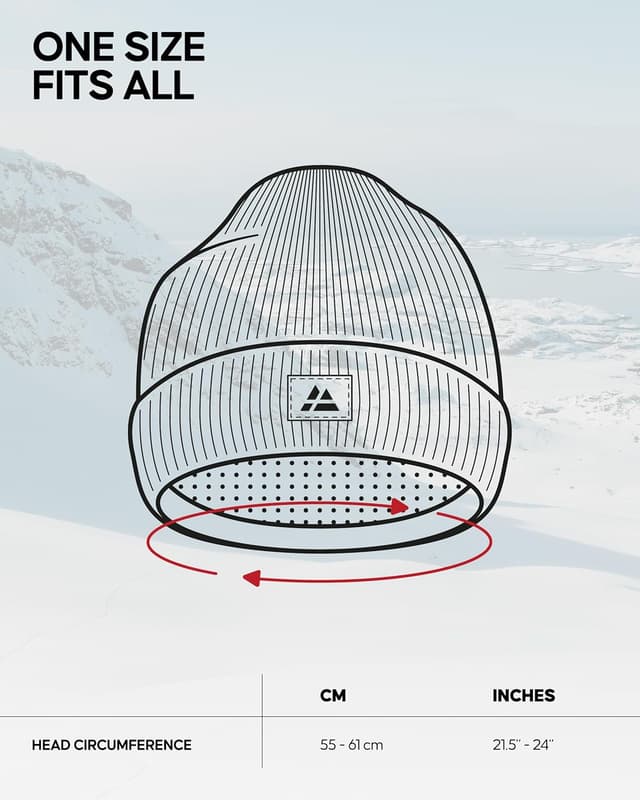 Thumbnail 4 de DANISH ENDURANCE Beanie Hat Warmth