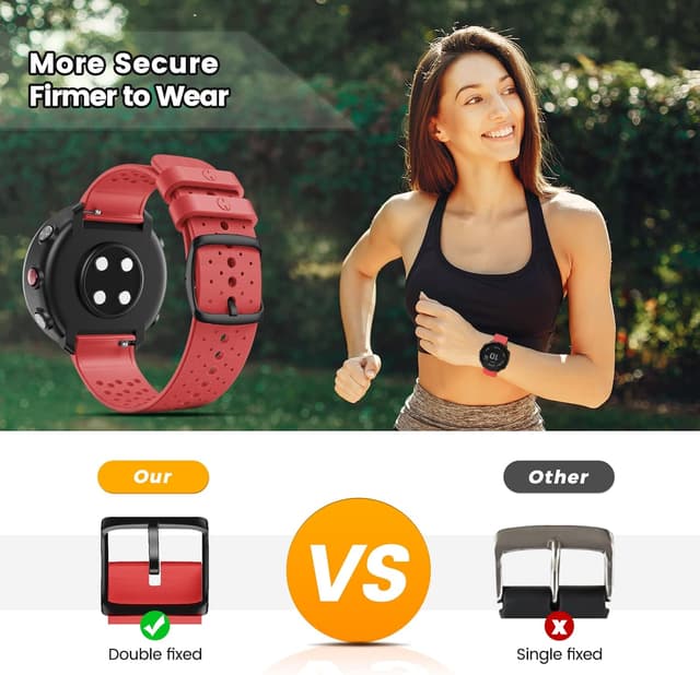 Thumbnail 1 de ANBEST cinturino in silicone sportivo compatibile con Polar Vantage M/M2 e Grit X (sgancio rapido)