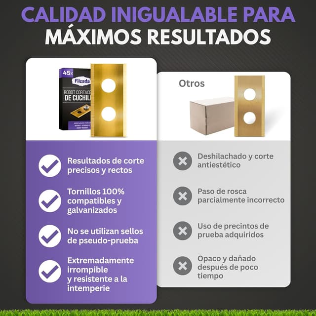 Thumbnail 5 de Filzada 45x Cuchillas de Repuesto Titanio 0,85 mm