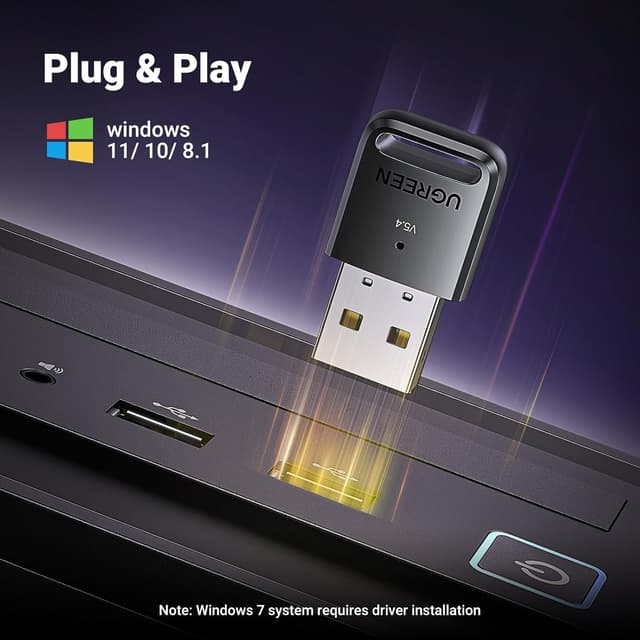 Detalle de UGREEN Bluetooth 5.4 Dongle USB per PC